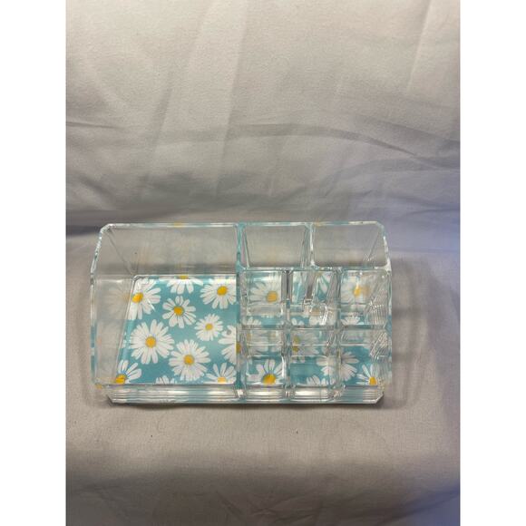 Sorbus Daisy Acrylic Makeup Storage Organizer Display - Picture 2 of 4